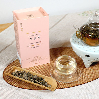 쪄서 덖은 연잎차 30g - 전통수제차